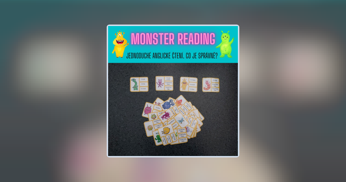 Monster reading | Učitelnice
