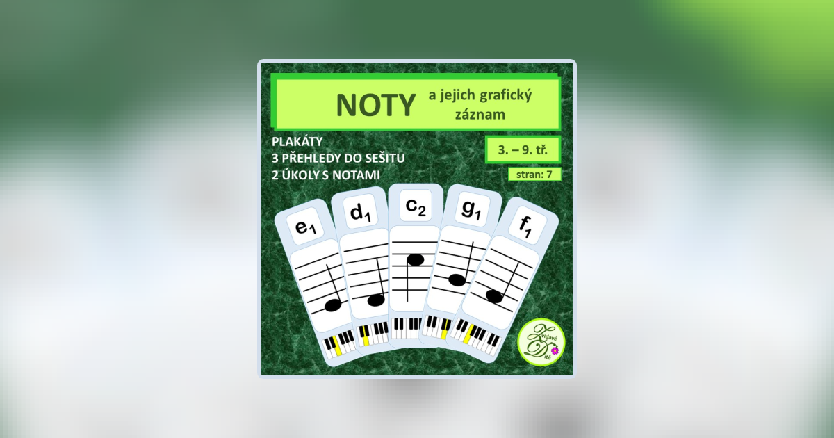 Noty a jejich grafický záznam | Učitelnice