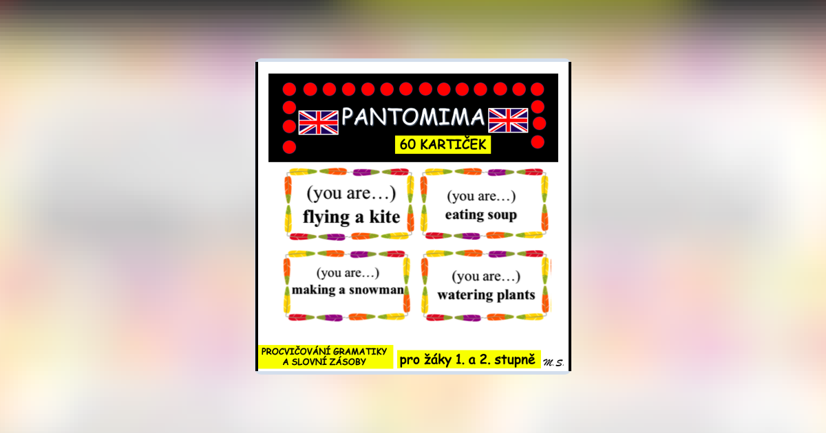 PANTOMIMA - CHARADES | Učitelnice