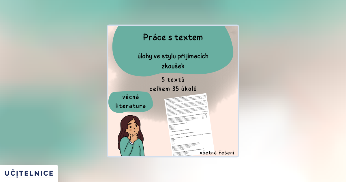 Práce s textem/příprava na PZ/věcná literatura | Učitelnice