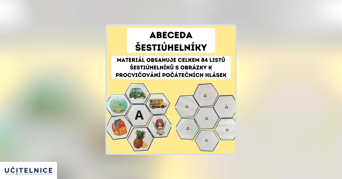 Abeceda šestiúhelníky | Učitelnice