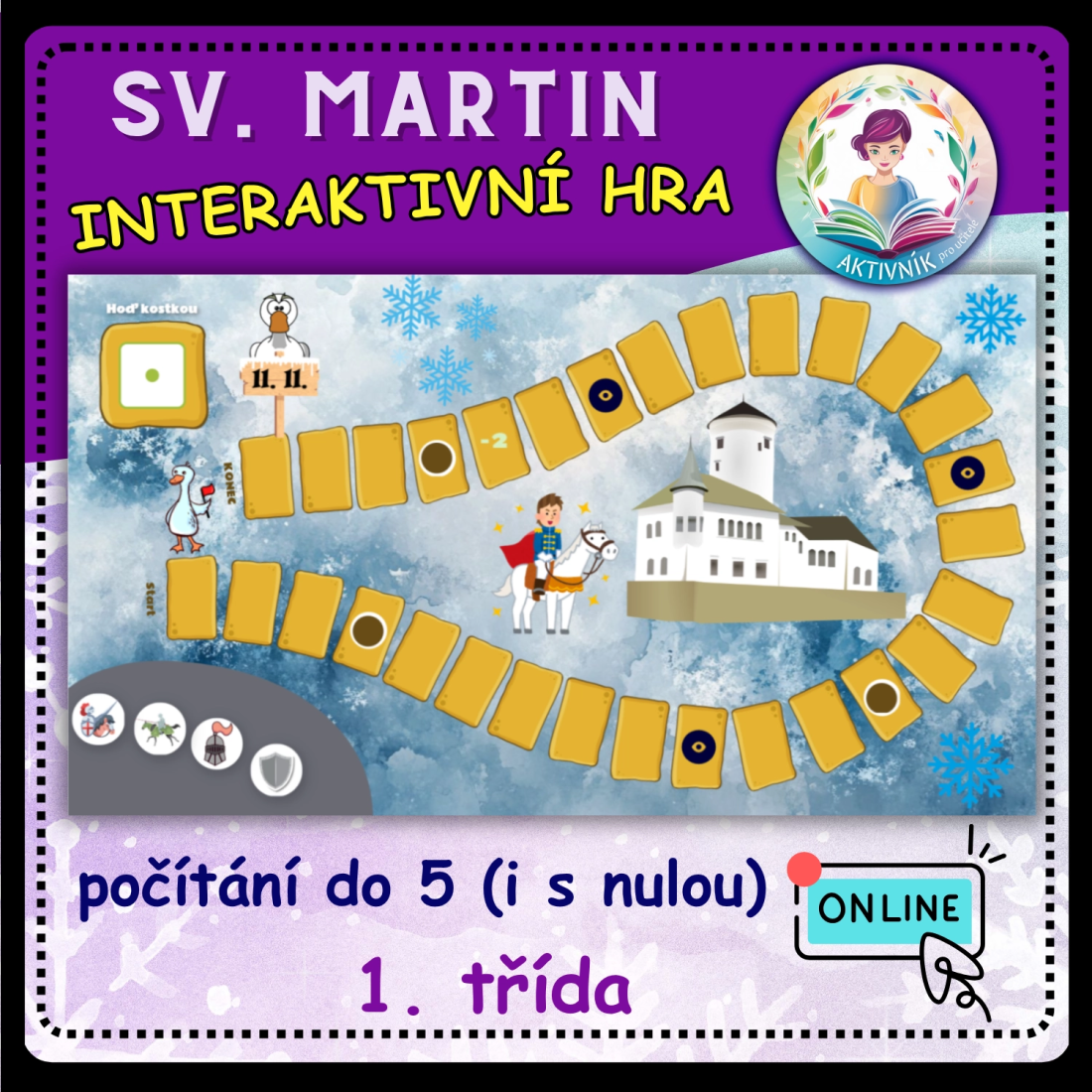 SV. MARTIN-interaktivní hra (počítání do 5 i s 0)