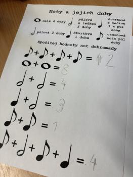 Pracovní listy - NOTY | Učitelnice