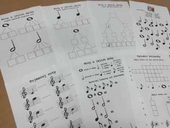 Pracovní listy - NOTY | Učitelnice